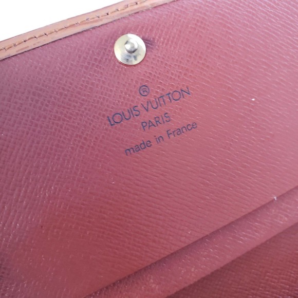 Louis Vuitton LV Epi Leather Wallet Brown Medium Envelope Unisex Vintage - Picture 4 of 14